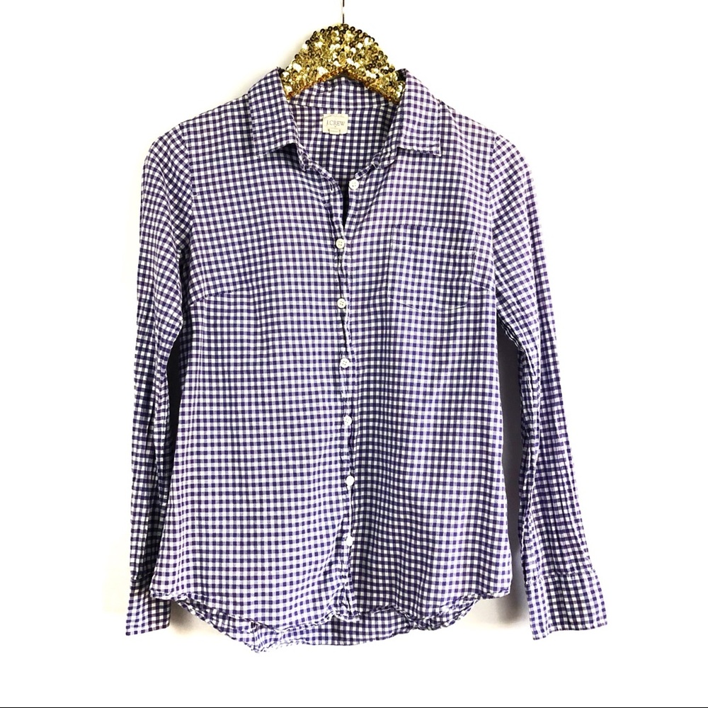 J. Crew Classic Button Down Plaid Shirt - Picture 2 of 8